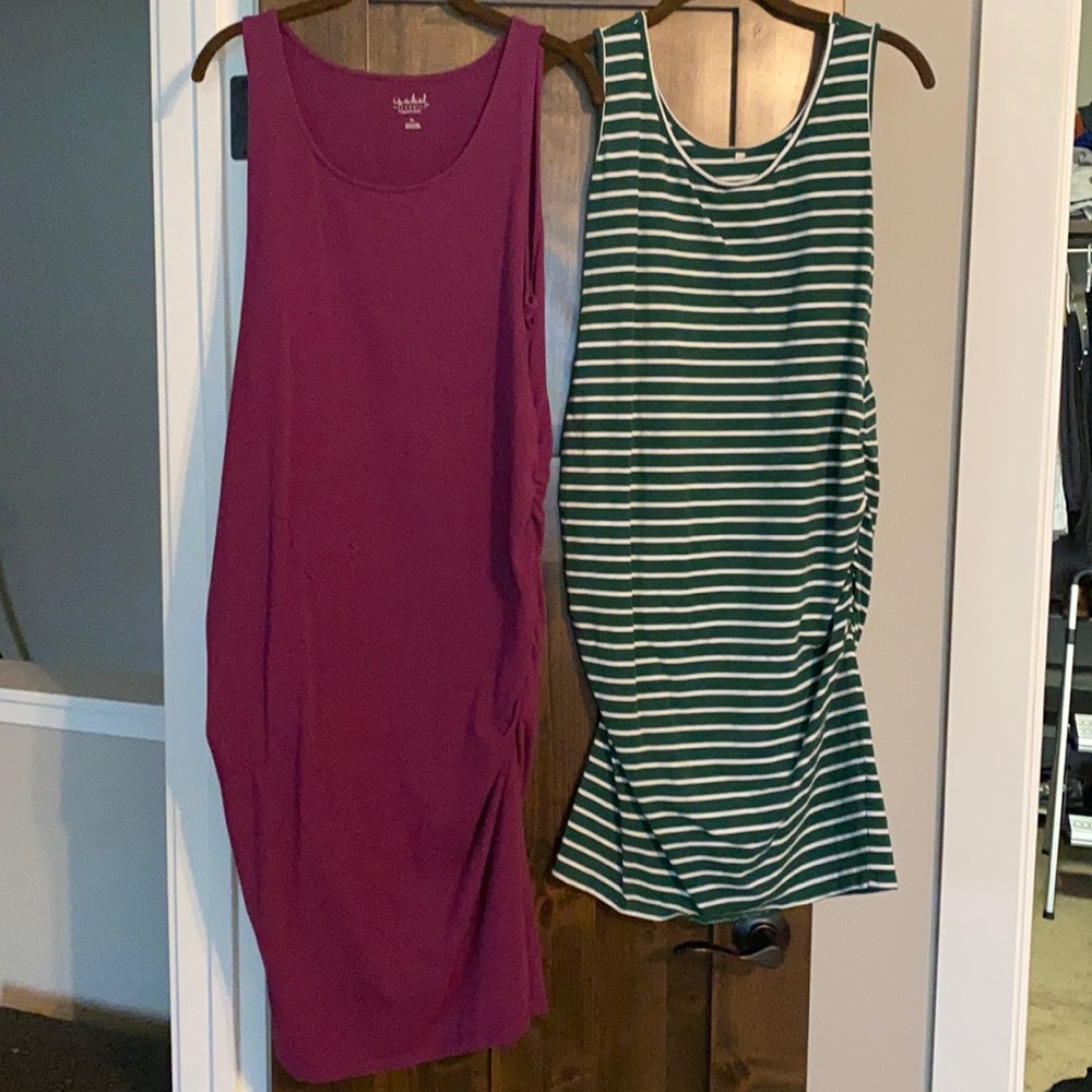 Maternity jersey knit dresses